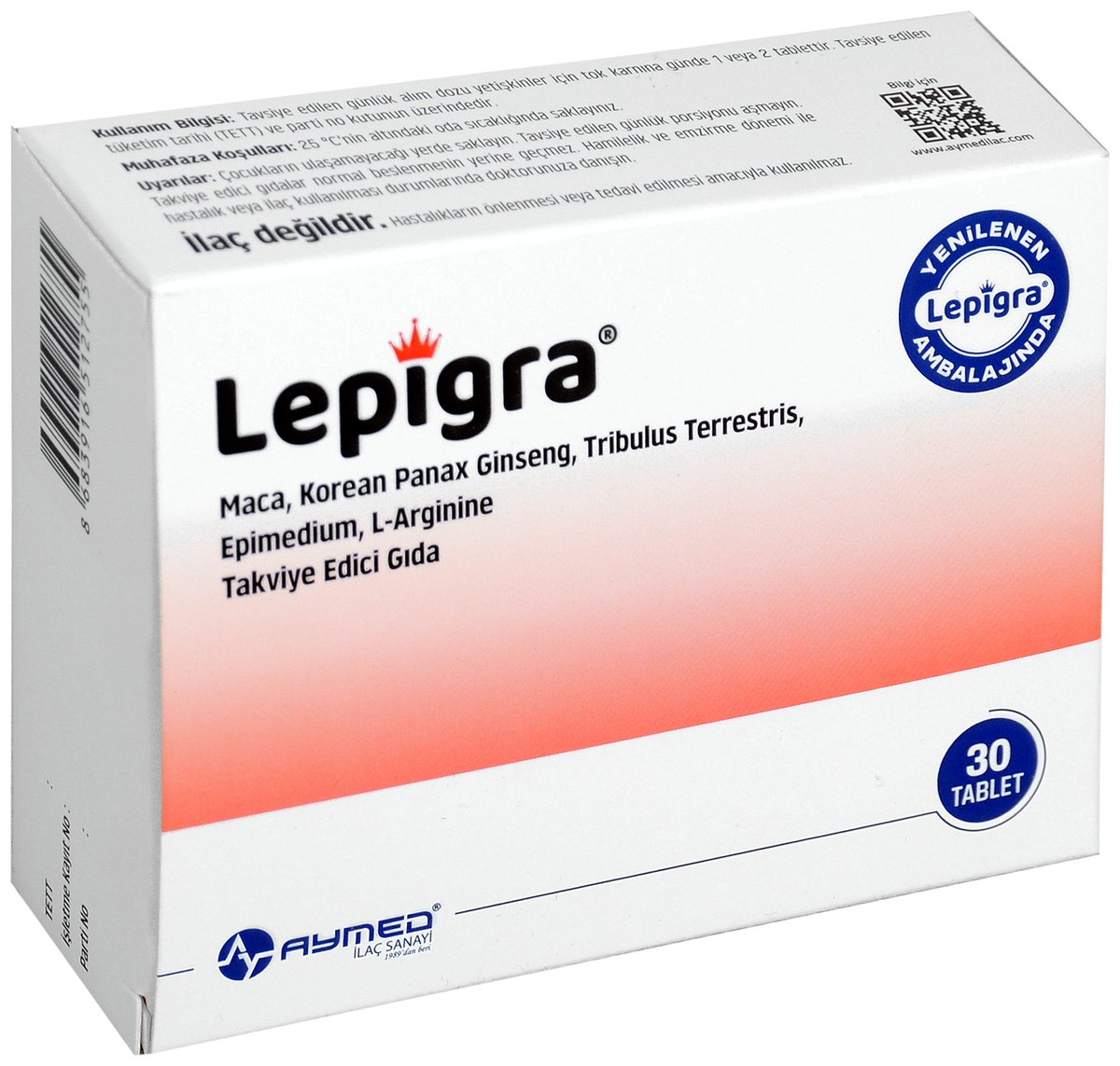 Lepigra takviye edici gıda ambalajı